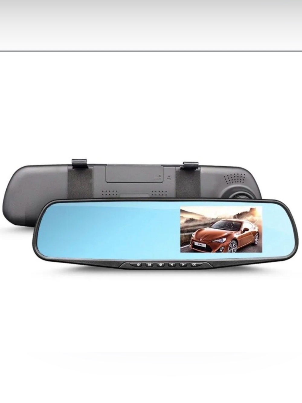 Rear View Mirror Dash Cam DVR w/ G-Sensor & HD Recording